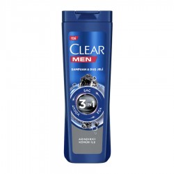 Clear Men 3ın1 Arındırıcı Kömür Şampuan Duş Jeli 350 ml