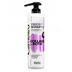 Delia Cosmetics Kolajen ve Biyotin içeren Güçlendirici Yeniden Yapılandırıcı Şampuan 250 ml