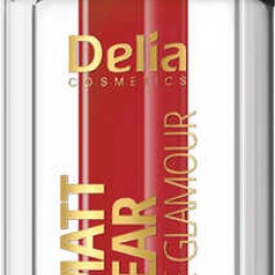 Delia Cosmetics Velvet Matt Long Wear Liquid Lipstick Ruj 107 Red