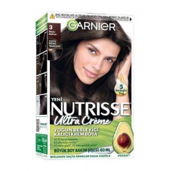Garnier Nutrisse Ultra Creme Saç Boyası 3 Koyu Kahve