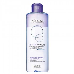 L'Oréal Paris Çift Fazli Micellar Kusursuz Makyaj Temizleme Suyu 400 ml