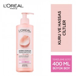 L'Oréal Paris Değerli Çiçekler Temizleme Sütü Kuru Ve Hassas Ciltler 400 ml