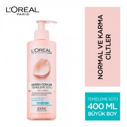L'Oréal Paris Değerli Çiçekler Temizleme Sütü Normal Ve Karma Ciltler 400 ml