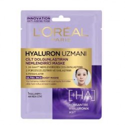 Loreal Paris Hyaluron Uzmanı Cilt Dolgunlaştıran Nemlendirici Kağıt Maske