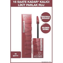 Maybelline Super Stay Vinyl Ink 40 Witty