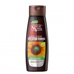 Natur Vital Coloursafe Chestnut Hair Mask- Kahverengi Saçlar için Kına Özlü Renk Parlatıcı Saç Maskesi 300 ml
