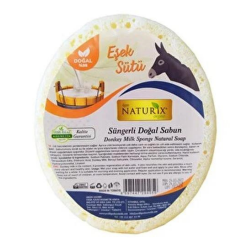 Naturıx Süngerli Doğal Eşek Sütü Sabun 150 g