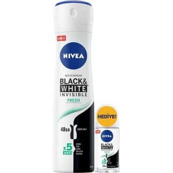 Nivea Women Black White Invisible Fresh Deodorant Set 150 ml + 25