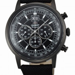 Orient Classic Chronograph Black Dial Men's Watch FTV02001B0