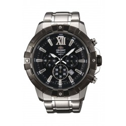 Orient Sporty Chronograph Black Dial Men's Watch FTW03001B