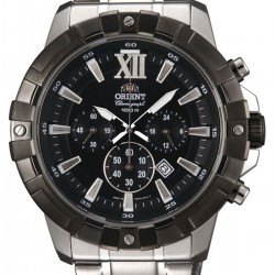 Orient Sporty Chronograph Black Dial Men's Watch FTW03001B