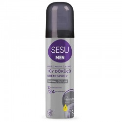 Sesu Men Tüy Dökücü Krem Sprey Normal Ciltler 150 ml