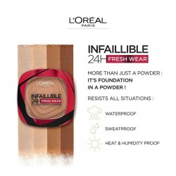 L'Oreal Paris Infaillible 24H Fresh Wear Pudra Fondöten 140 Golden Beige