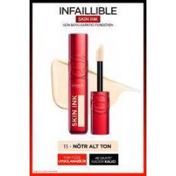 Loreal Paris Skin Ink Gün Boyu Kapatıcı Fondöten - 15