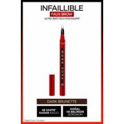 Loreal Paris Infaillible Faux Brow Ultra İnce Uçlu Kaş Kalemi - Dark Brunette