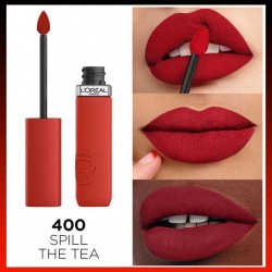 Loreal Paris Matte Resistance Mat Likit Ruj 400 Spill The Tea
