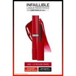 Loreal Paris Infaillible Laque Resistance Likit Parlak Ruj - 420 Rouge