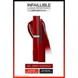 Loreal Paris Infaillible Laque Resistance Likit Parlak Ruj - 520 Berry Bordeaux