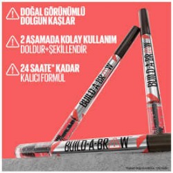 Maybelline New York Build a Brow 2in1 Kaş Kalemi ve Jeli Deep Brown