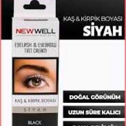 New Well Kaş & Kiprik Boyası Siyah