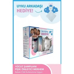 Bepanthol Baby 400ml Günlük Vücut Bakım Şampuanı + 30 gr Pişik Önleyici Merhem Uyku arkadaşı - Hediye Seti