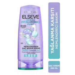 Elseve Hydra Hyaluronic Pure Salisilik Asit içeren Yağlanma Karşıtı Nemlendirici Saç Kremi 250 ml