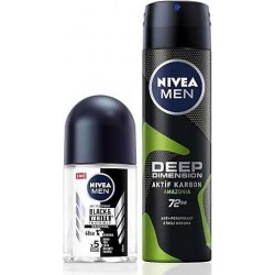 Nivea Deep Dimension Deodorant 150 ml + 25 Roll On Set