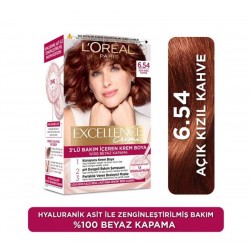 Loreal Paris Excellence Creme Saç Boyası 6 54 Açık Kızıl Kahve