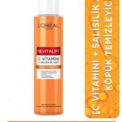 Loreal Paris Revitalift Clinical [C vitamini + Salisilik Asit] Gözenek Karşıtı Aydınlatıcı Temizleme Jeli 150 ml