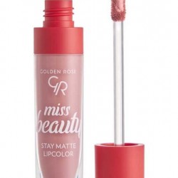 Golden Rose Miss Beauty Stay Matte Lipcolor Likit Ruj 01 Blush Nude