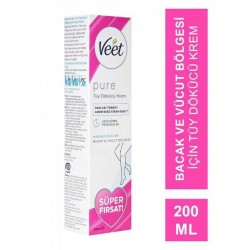 Veet Pure Hassas Ciltler İçin Tüy Dökücü Krem 200 ml