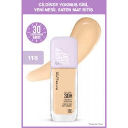 Maybelline New York Super Stay Lumi Matte Fondöten - 118